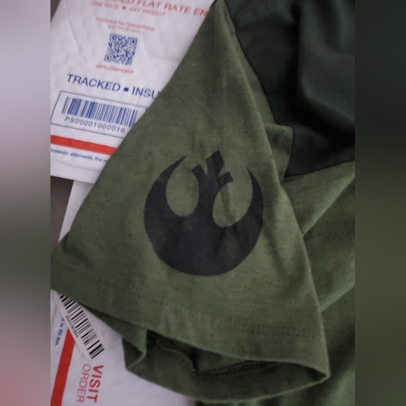 Star Wars Rogue One Rebels Drawn Graphic Tee Green T-Shirt Men's XL - Picture 4 of 4
